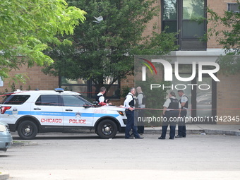 Chicago police are investigating the crime scene where a 7-year-old boy is being shot and killed on the 2200 block of West Jackson Boulevard...