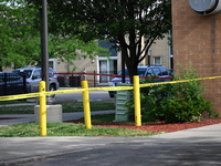 Chicago police are investigating the crime scene where a 7-year-old boy is being shot and killed on the 2200 block of West Jackson Boulevard...