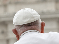 Pope Francis is arriving to lead the weekly general audience in The Vatican, on June 19, 2024, at St Peter's Square. (