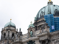 Tourists are visiting Berlin Cathedral in Berlin, Germany, on June 19, 2024. (