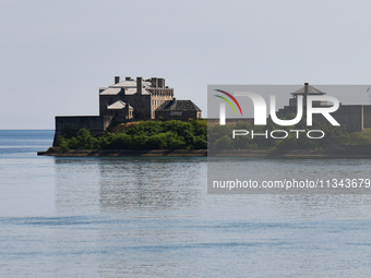 Old Fort Niagara in New York, USA, by Lake Ontario is being seen from Niagara-on-the-Lake, Ontario, Canada, on June 12, 2024. (