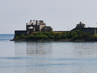 Old Fort Niagara in New York, USA, by Lake Ontario is being seen from Niagara-on-the-Lake, Ontario, Canada, on June 12, 2024. (