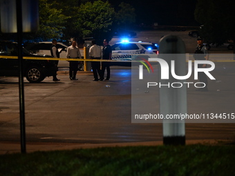 One female victim is dying and one female victim is getting injured in a shooting at a parking lot at 31st Street Beach in Chicago, Illinois...