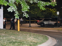 One female victim is dying and one female victim is getting injured in a shooting at a parking lot at 31st Street Beach in Chicago, Illinois...