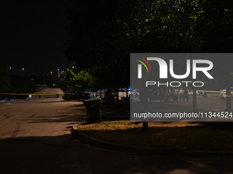 One female victim is dying and one female victim is getting injured in a shooting at a parking lot at 31st Street Beach in Chicago, Illinois...