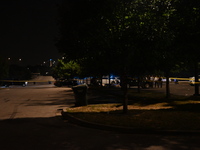 One female victim is dying and one female victim is getting injured in a shooting at a parking lot at 31st Street Beach in Chicago, Illinois...