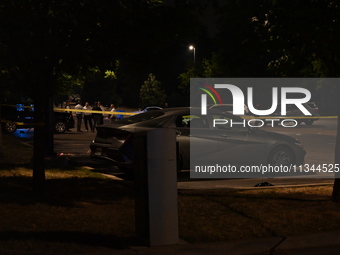 One female victim is dying and one female victim is getting injured in a shooting at a parking lot at 31st Street Beach in Chicago, Illinois...