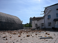 An administrative building of the State Research Control Institute of Veterinary Medicinal Products and Feed Additives is being damaged by a...