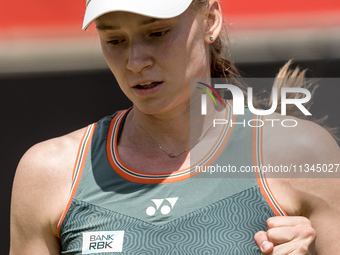 Elena Rybakina is participating in the ecotrans Ladies Open, WTA 500 tournament in Berlin, Germany, on June 20, 2024. (