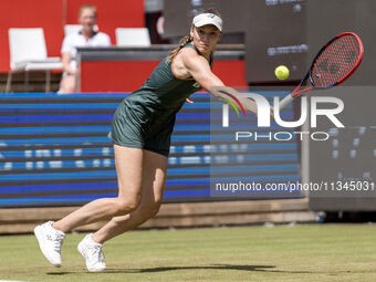 Elena Rybakina is participating in the ecotrans Ladies Open, WTA 500 tournament in Berlin, Germany, on June 20, 2024. (