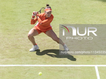 Veronika Kudermetova is participating in the ecotrans Ladies Open, WTA 500 tournament in Berlin, Germany, on June 20, 2024. (