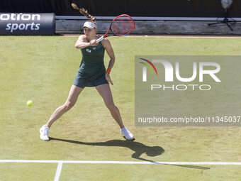 Elena Rybakina is participating in the ecotrans Ladies Open, WTA 500 tournament in Berlin, Germany, on June 20, 2024. (