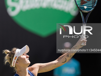 Marketa Vondrousova is participating in the ecotrans Ladies Open, WTA 500 tournament in Berlin, Germany, on June 20, 2024. (