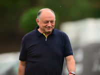 Frederic Vasseur of Scuderia Ferrari is arriving into the paddock during Thursday media day of the Spanish GP, the 10th round of the Formula...