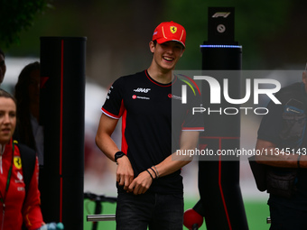 Oliver Bergman of Haas Formula 1 Team is arriving into the paddock during Thursday media day of the Spanish GP, the 10th round of the Formul...