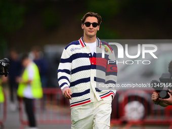 George Russell of Mercedes-AMG Petronas is arriving into the paddock during Thursday media day of the Spanish GP, the 10th round of the Form...