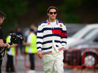 George Russell of Mercedes-AMG Petronas is arriving into the paddock during Thursday media day of the Spanish GP, the 10th round of the Form...