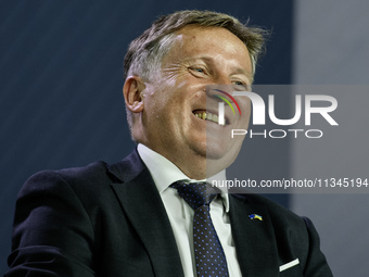 Jarostaw TIMOFIEJUK, Charge d'Affaires a.i., EU Delegation to Ukraine, is attending the Kyiv Security Forum Special event, a conversation wi...