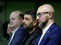 Chairman of the Kyiv Security Forum Arseniy Yatsenyuk and Volodymyr Groysman, Prime Minister of Ukraine in 2016-19, are attending the Kyiv S...