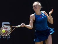 Katerina Siniakova is participating in the ecotrans Ladies Open, a WTA 500 tournament, in Berlin, Germany, on June 20, 2024. (