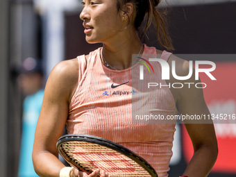 Qinwen Zheng is participating in the ecotrans Ladies Open, WTA 500 tournament in Berlin, Germany, on June 20, 2024. (