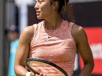 Qinwen Zheng is participating in the ecotrans Ladies Open, WTA 500 tournament in Berlin, Germany, on June 20, 2024. (