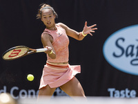 Qinwen Zheng is participating in the ecotrans Ladies Open, WTA 500 tournament in Berlin, Germany, on June 20, 2024. (