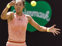 Qinwen Zheng is participating in the ecotrans Ladies Open, WTA 500 tournament in Berlin, Germany, on June 20, 2024. (