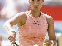 Qinwen Zheng is participating in the ecotrans Ladies Open, WTA 500 tournament in Berlin, Germany, on June 20, 2024. (