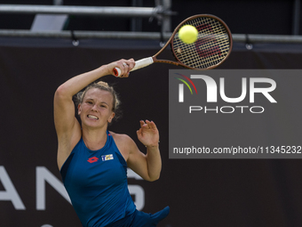 Katerina Siniakova is participating in the ecotrans Ladies Open, a WTA 500 tournament, in Berlin, Germany, on June 20, 2024. (