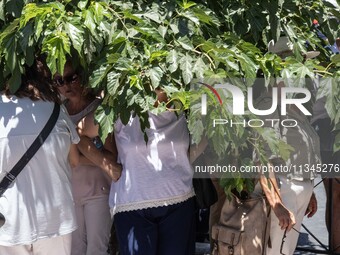 Gathering and protest march of LARCO workers, with the participation of public and private sector trade unions, Athens, June 20, 2024. (