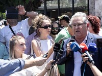 Gathering and protest march of LARCO workers, with the participation of public and private sector trade unions, Athens, June 20, 2024. (