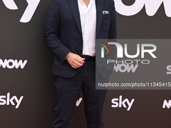 Alessio Viola is attending the Photocall SKY Program at Barberini Palace in Rome, Italy, on July 19, 2024 (