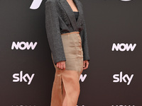 Maria Chiara Giannetta is attending the Photocall SKY Program at Barberini Palace in Rome, Italy, on July 19, 2024 (