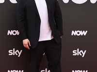 Salvatore Esposito is attending the Photocall SKY Program at Barberini Palace in Rome, Italy, on July 19, 2024 (