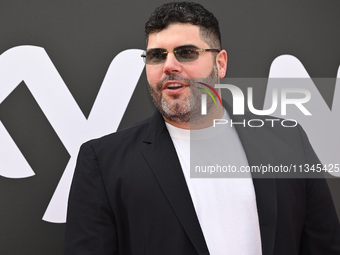 Salvatore Esposito is attending the Photocall SKY Program at Barberini Palace in Rome, Italy, on July 19, 2024 (