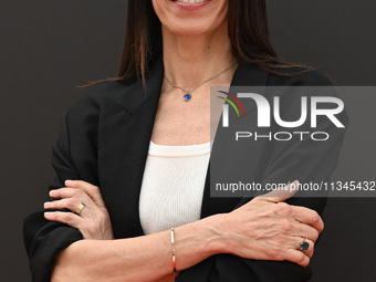 Giorgia is attending the Photocall SKY Program at Barberini Palace in Rome, Italy, on July 19, 2024 (