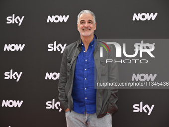 Giorgio Gherarducci is attending the Photocall SKY Program at Barberini Palace in Rome, Italy, on July 19, 2024 (