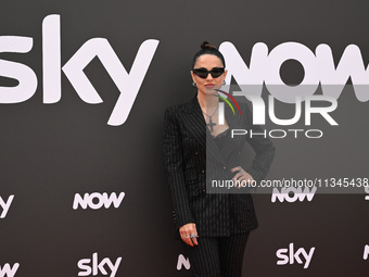 Paola Iezzi is attending the Photocall SKY Program at Barberini Palace in Rome, Italy, on July 19, 2024 (