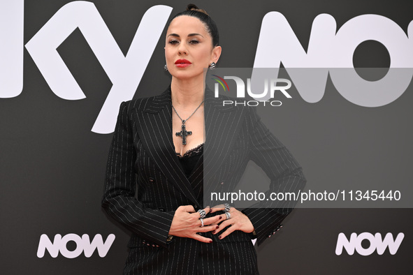 Paola Iezzi is attending the Photocall SKY Program at Barberini Palace in Rome, Italy, on July 19, 2024 