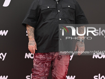 Jake La Furia is attending the Photocall SKY Program at Barberini Palace in Rome, Italy, on July 19, 2024 (