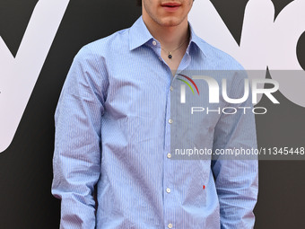 Matteo Giuggioli is attending the Photocall SKY Program at Barberini Palace in Rome, Italy, on July 19, 2024 (