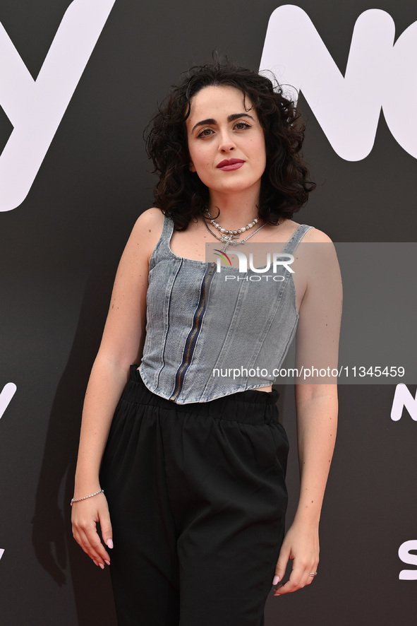 Serena Marletta is attending the Photocall SKY Program at Barberini Palace in Rome, Italy, on July 19, 2024 