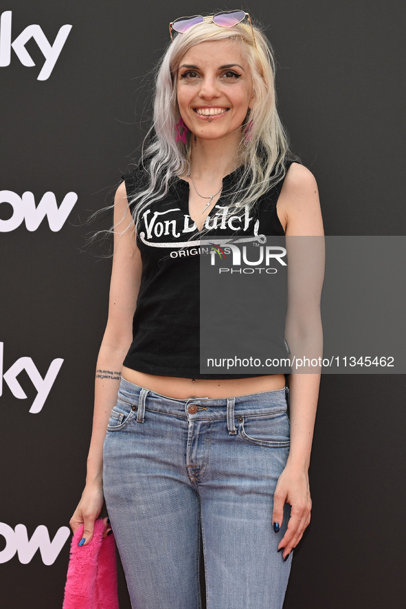 Marta Suvi is attending the Photocall SKY Program at Barberini Palace in Rome, Italy, on July 19, 2024 