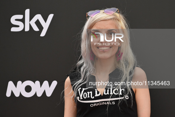 Marta Suvi is attending the Photocall SKY Program at Barberini Palace in Rome, Italy, on July 19, 2024 