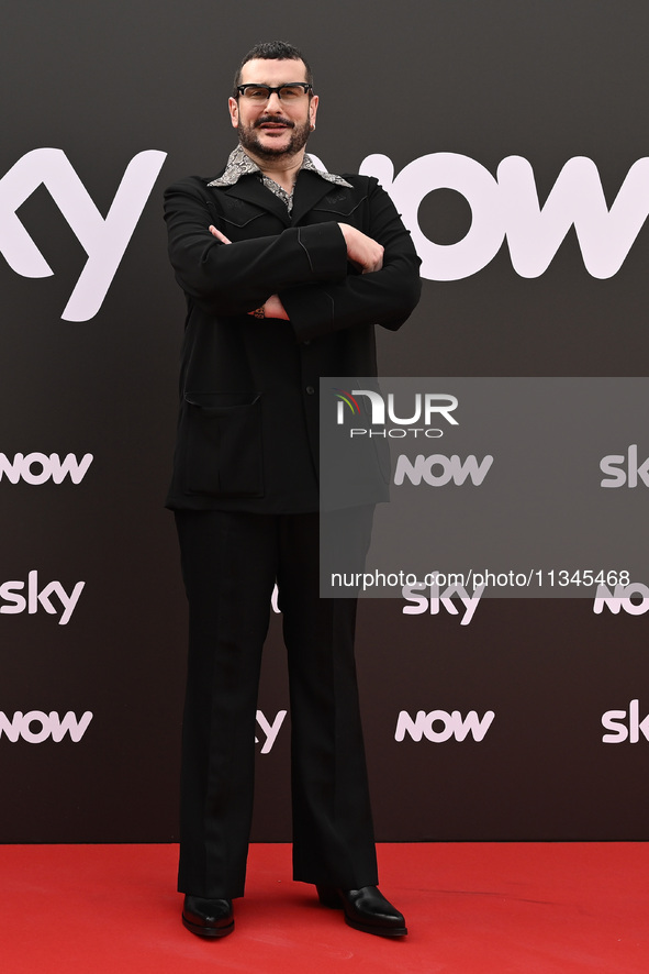 Costantino della Gherardesca is attending the Photocall SKY Program at Barberini Palace in Rome, Italy, on July 19, 2024 