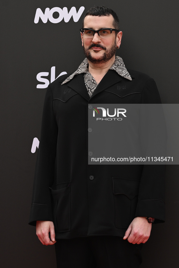 Costantino della Gherardesca is attending the Photocall SKY Program at Barberini Palace in Rome, Italy, on July 19, 2024 