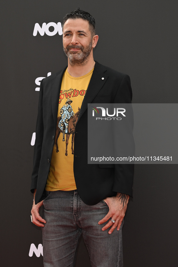 Pablo Trincia is attending the Photocall SKY Program at Barberini Palace in Rome, Italy, on July 19, 2024 