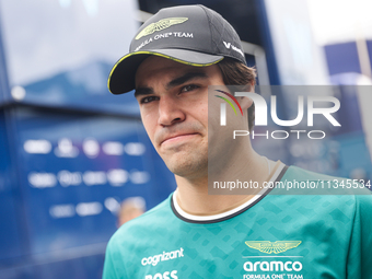 Lance Stroll of Aston Martin Aramco ahead of the Formula 1 Spanish Grand Prix at Circuit de Barcelona-Catalunya in Barcelona, Spain on June...