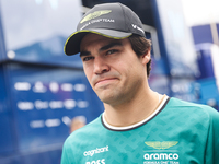 Lance Stroll of Aston Martin Aramco ahead of the Formula 1 Spanish Grand Prix at Circuit de Barcelona-Catalunya in Barcelona, Spain on June...